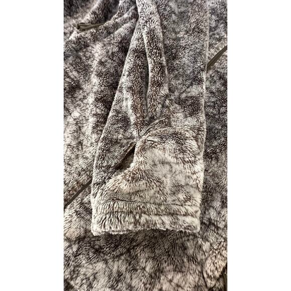 The North Face Women's Fleece Jacket Size M Gray Blk Soft Zip Pockets Thumbholes - Picture 4 of 8